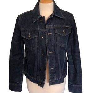 DKNY JEANS Dark Denim Jean Jacket XS